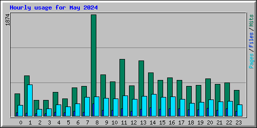 Hourly usage for May 2024